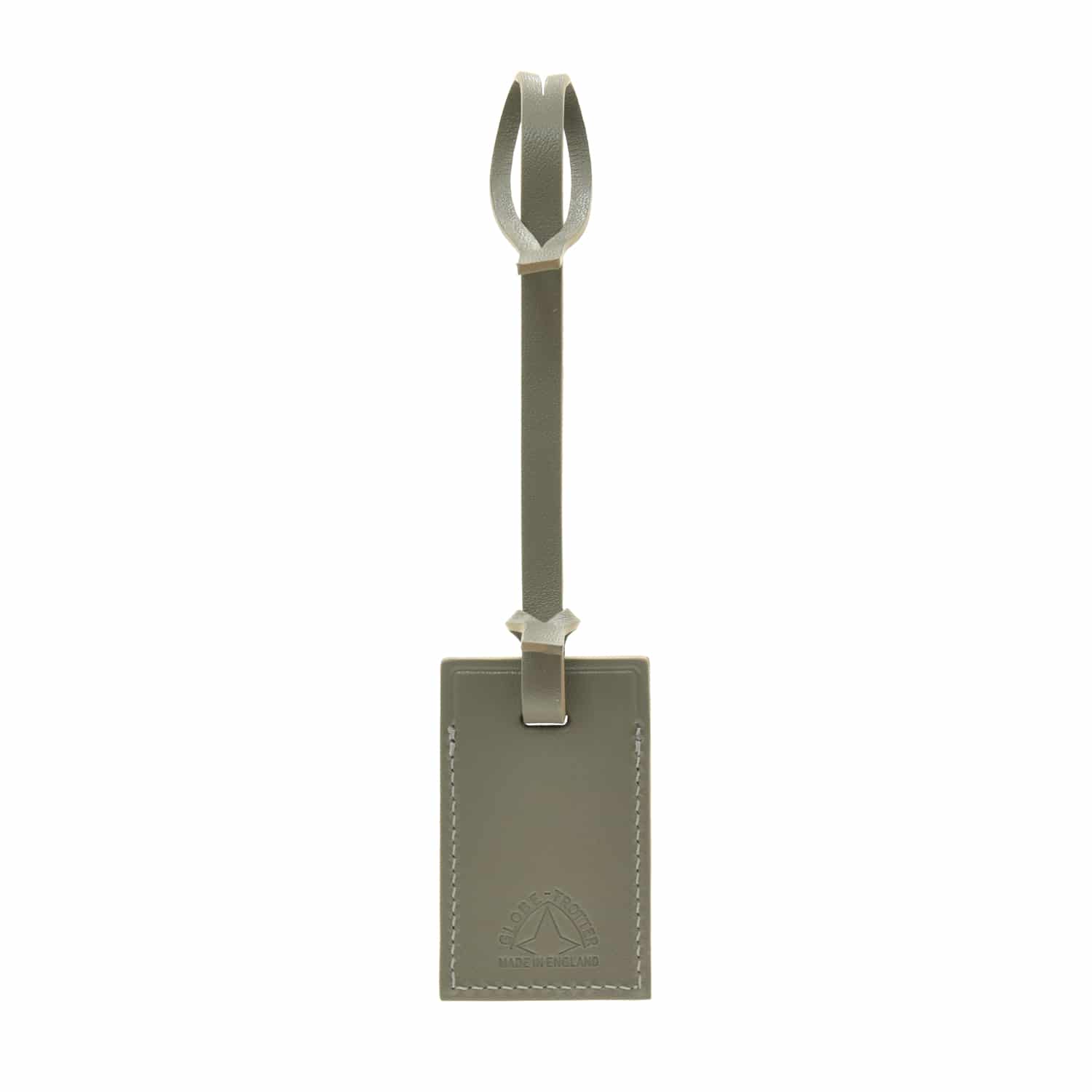 The London Square Collection · Luggage Tag | Steel/Chrome - GLOBE-TROTTER